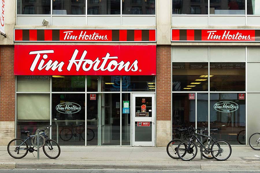 old Tim Hortons coffee shop