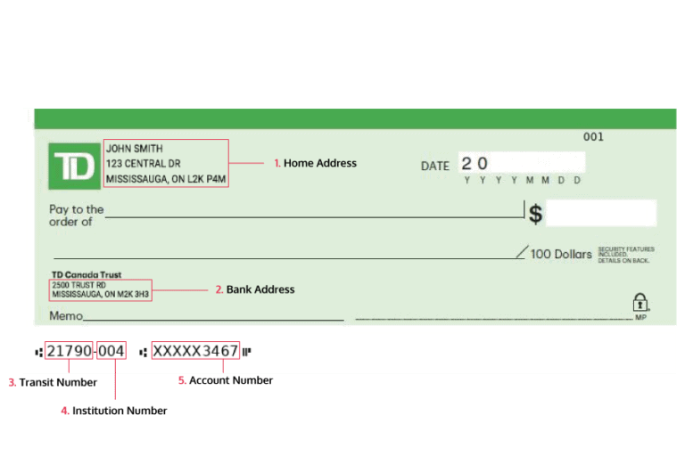 TD Specimen Cheque All You Need To Know Insurdinary